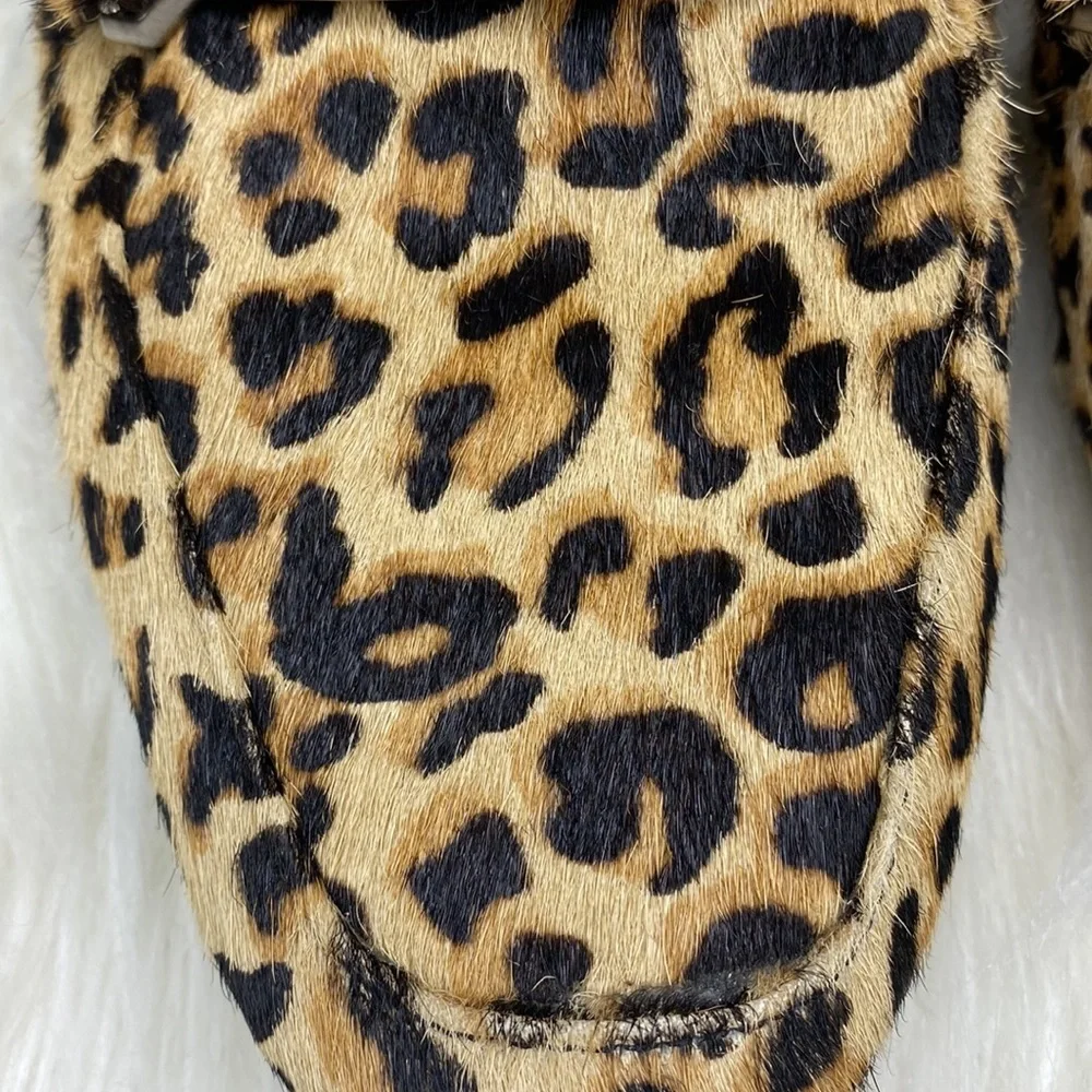 Dr. Scholl's Leopard Print Loafers in Tan and Black Size 9